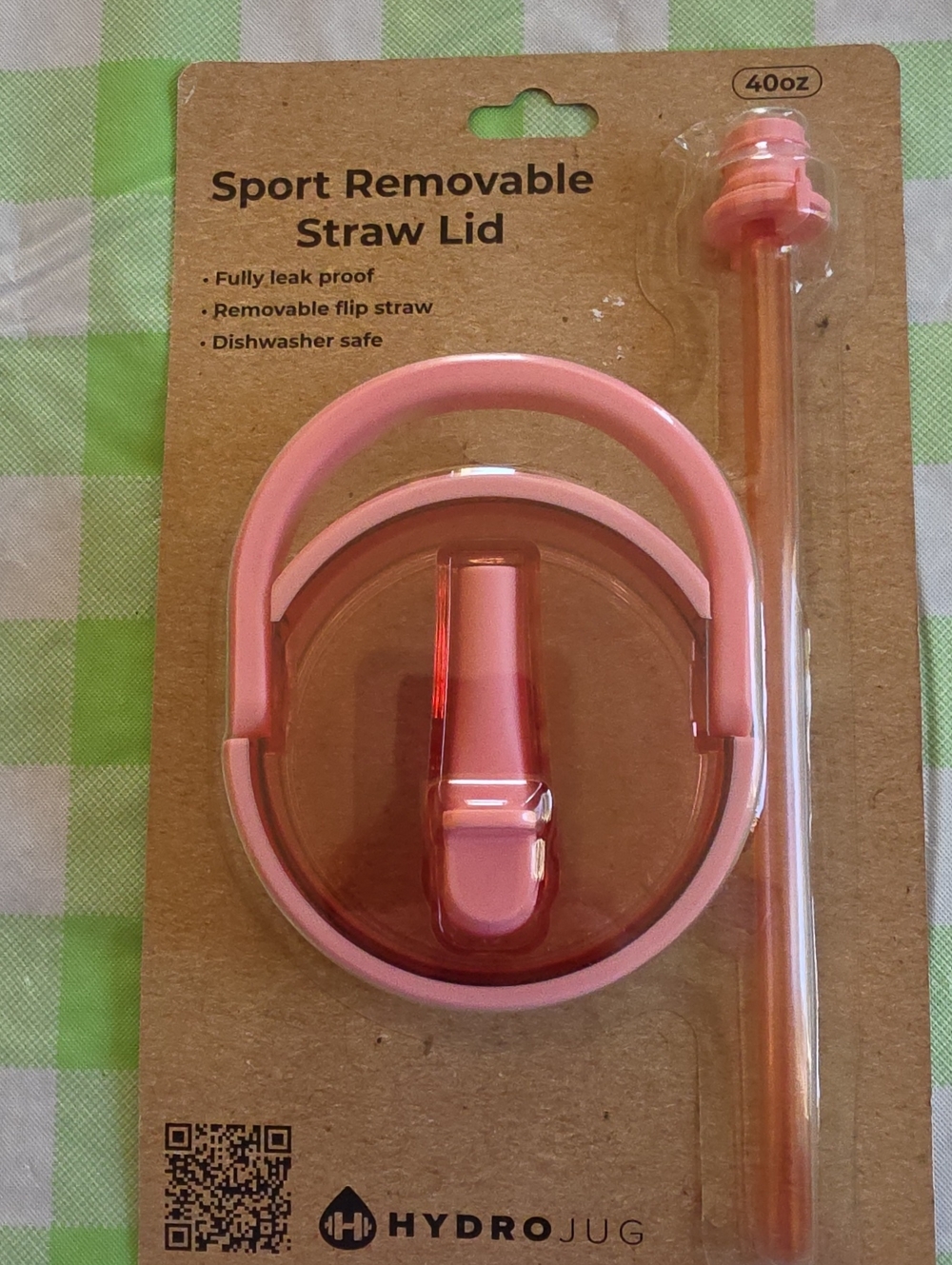 HydroJug 40 oz Sport Removable Straw Lid - Tulip